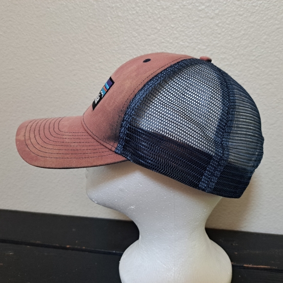 Patagonia P-6 Logo Snapback Trucker Hat Distressed - Picture 3 of 6